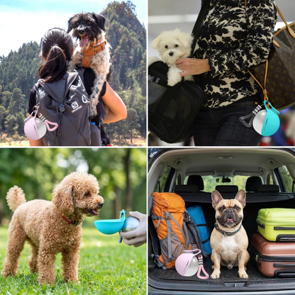 Pawnestify Dog Water Bottle With Bowl